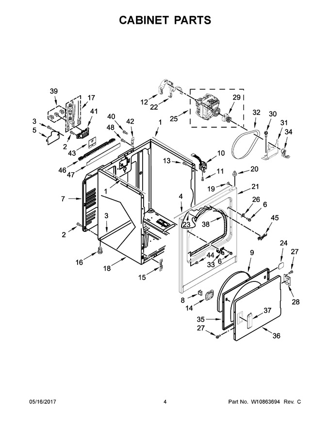 Diagram for WED7300DW1