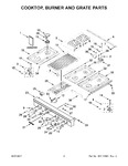 Diagram for 02 - Cooktop, Burner And Grate Parts