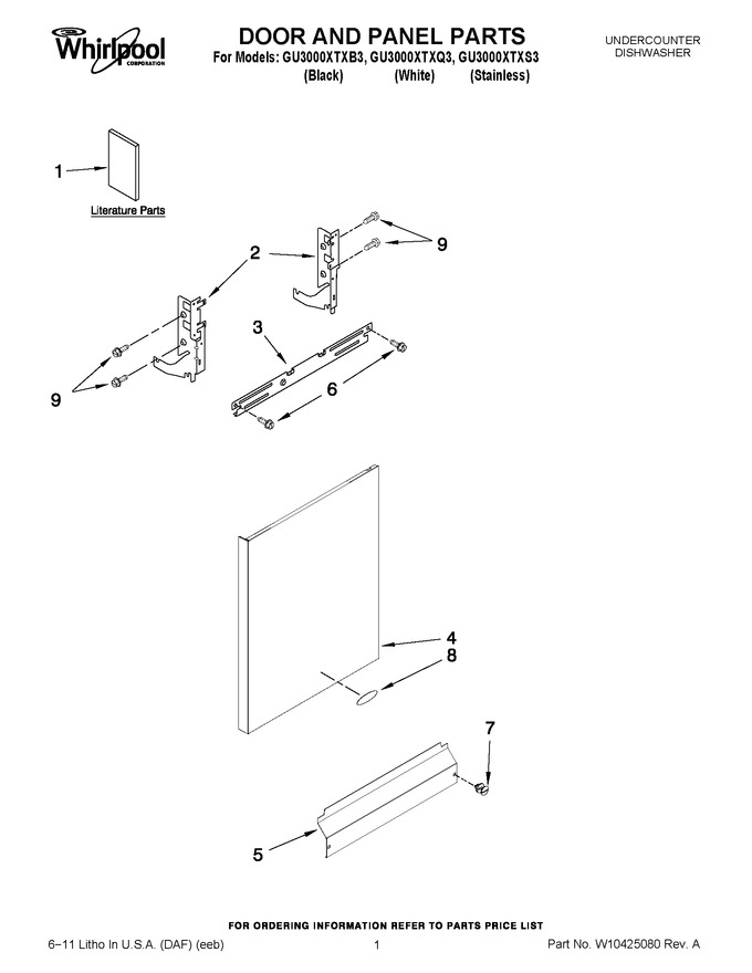 Diagram for GU3000XTXS3