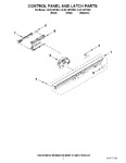 Diagram for 02 - Control Panel And Latch Parts