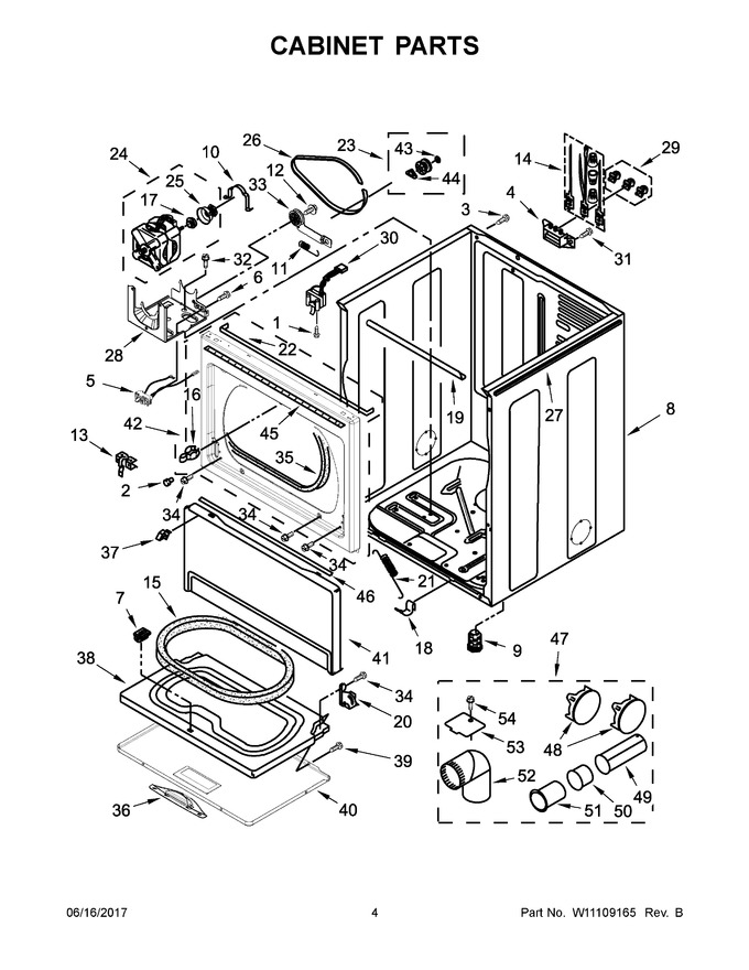 Diagram for 4GWED5500YW3