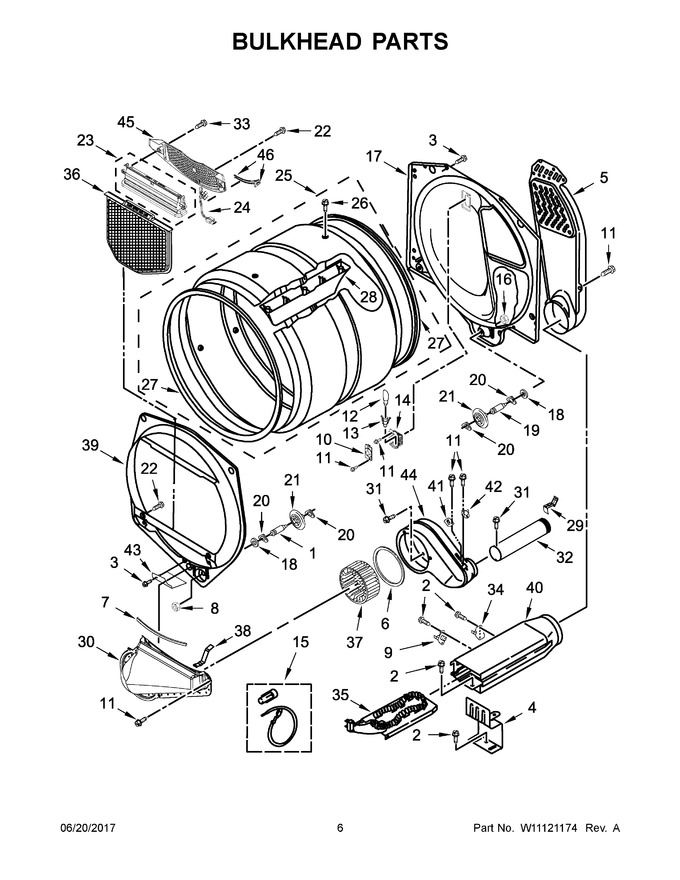 Diagram for WED7500GW0