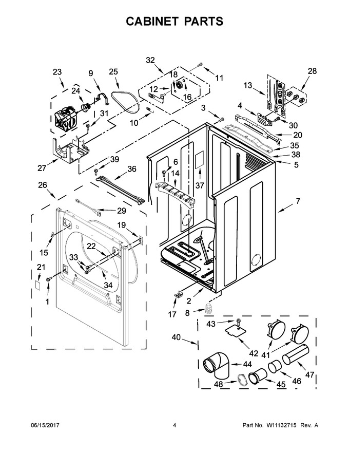 Diagram for WED8000DW4