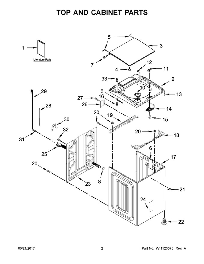 Diagram for WTW7040DW2