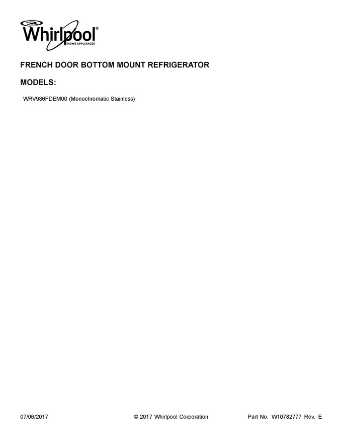 Diagram for WRV986FDEM00