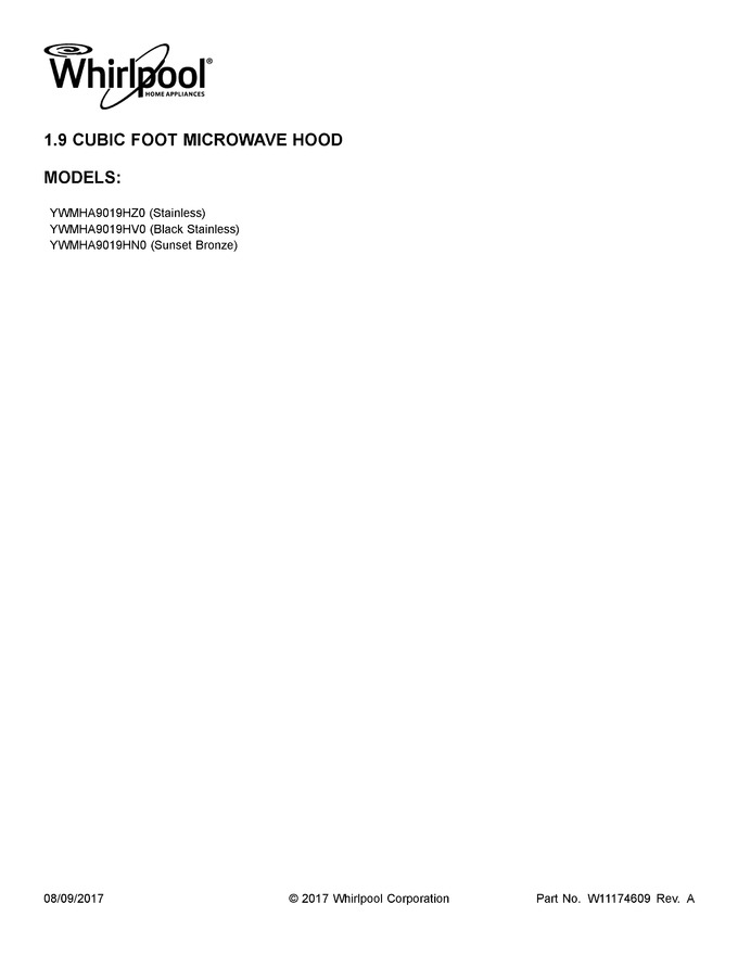 Diagram for YWMHA9019HZ0