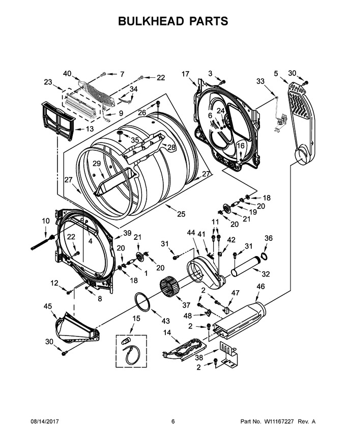 Diagram for YWED8500DC4