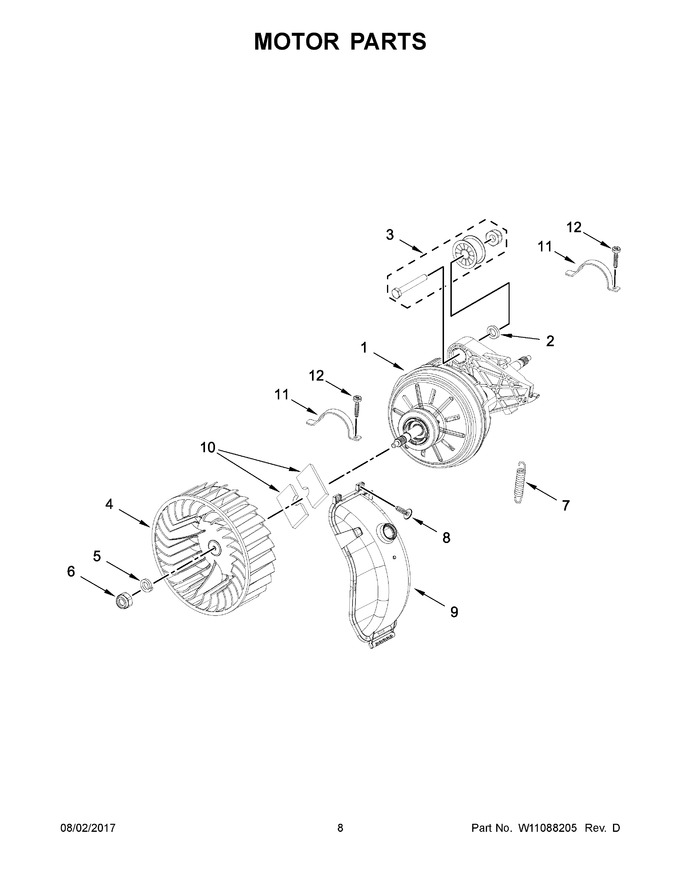 Diagram for WHD5090GW0