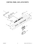 Diagram for 03 - Control Panel And Latch Parts