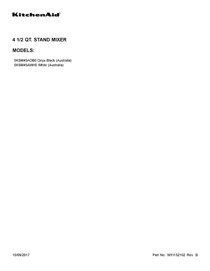 Diagram for 5KSM45AWH0