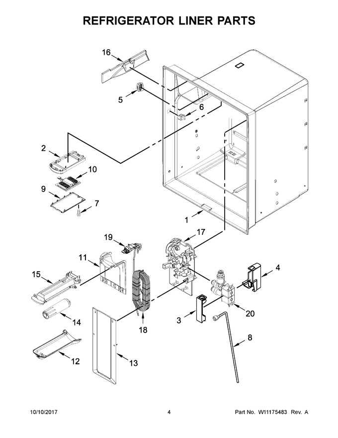 Diagram for WRF555SDFZ04