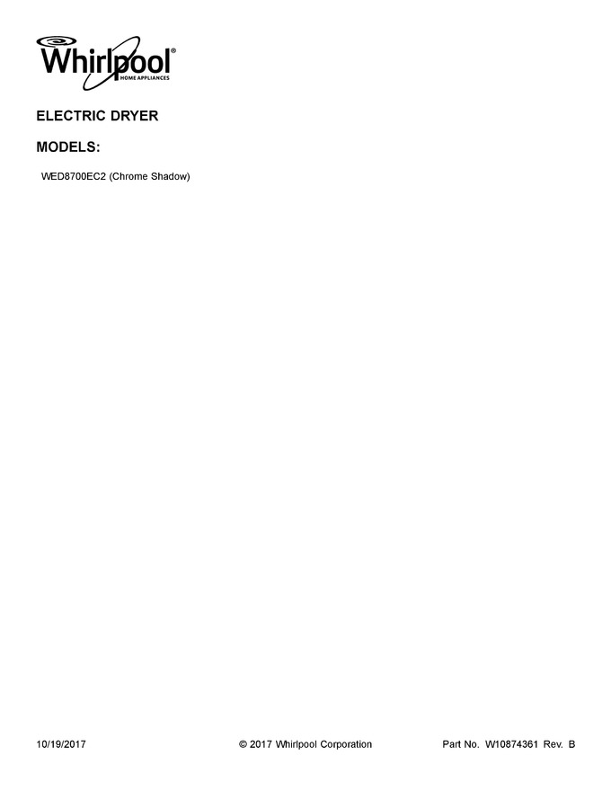 Diagram for WED8700EC2