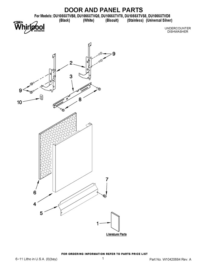 Diagram for DU1055XTVB8