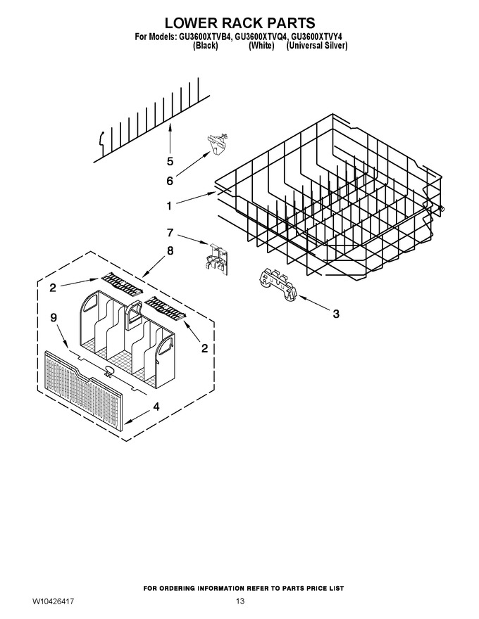 Diagram for GU3600XTVB4