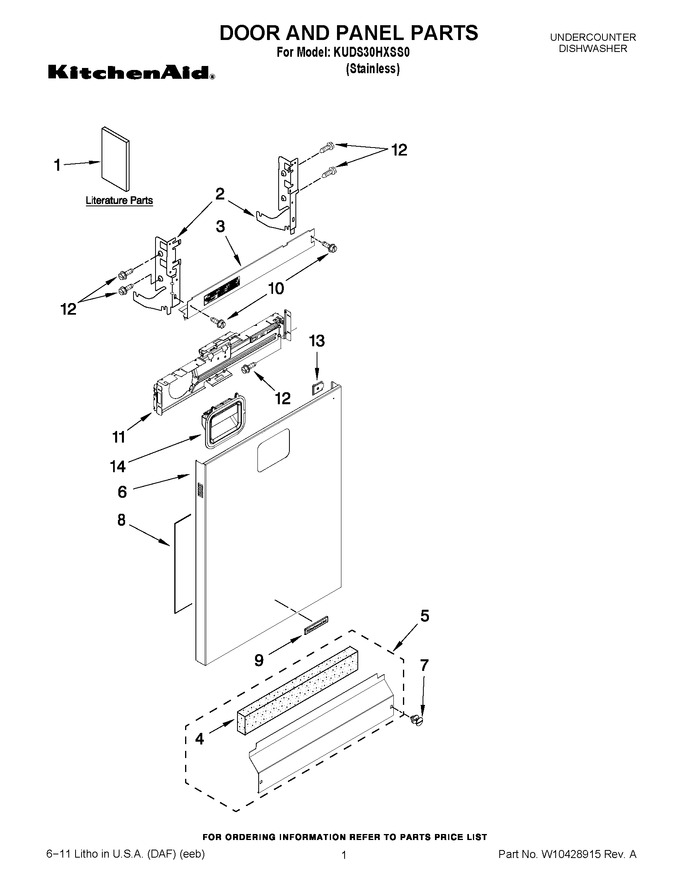 Diagram for KUDS30HXSS0