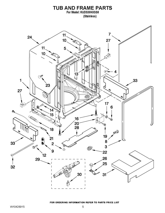 Diagram for KUDS30HXSS0