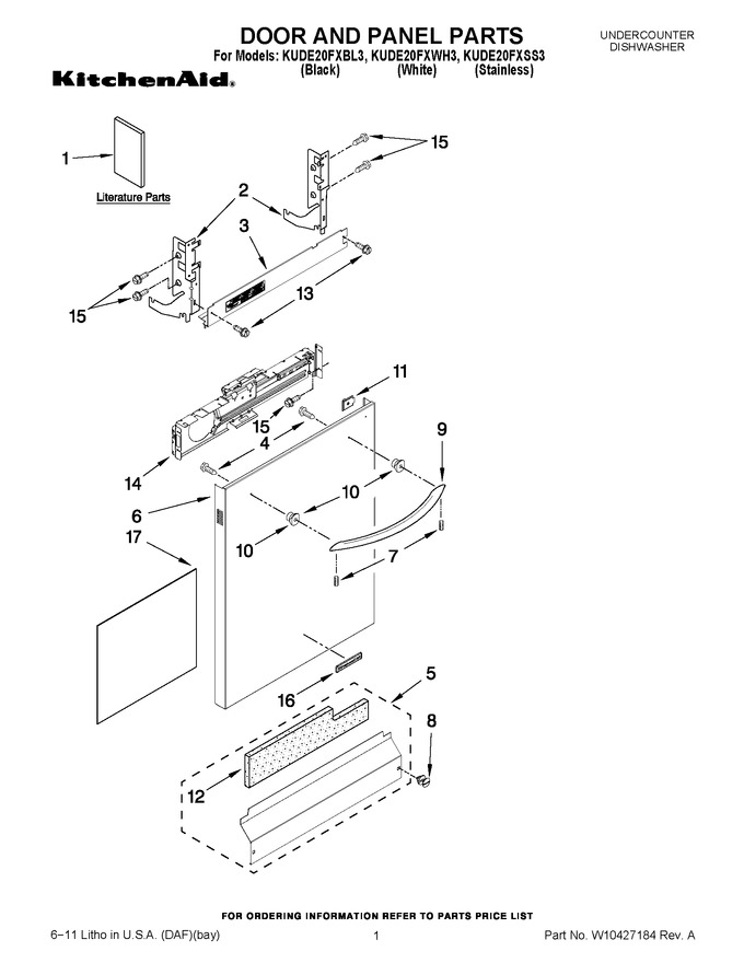 Diagram for KUDE20FXBL3