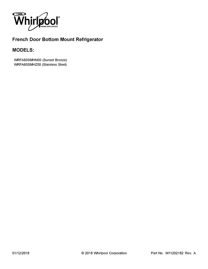 Diagram for WRFA60SMHN00