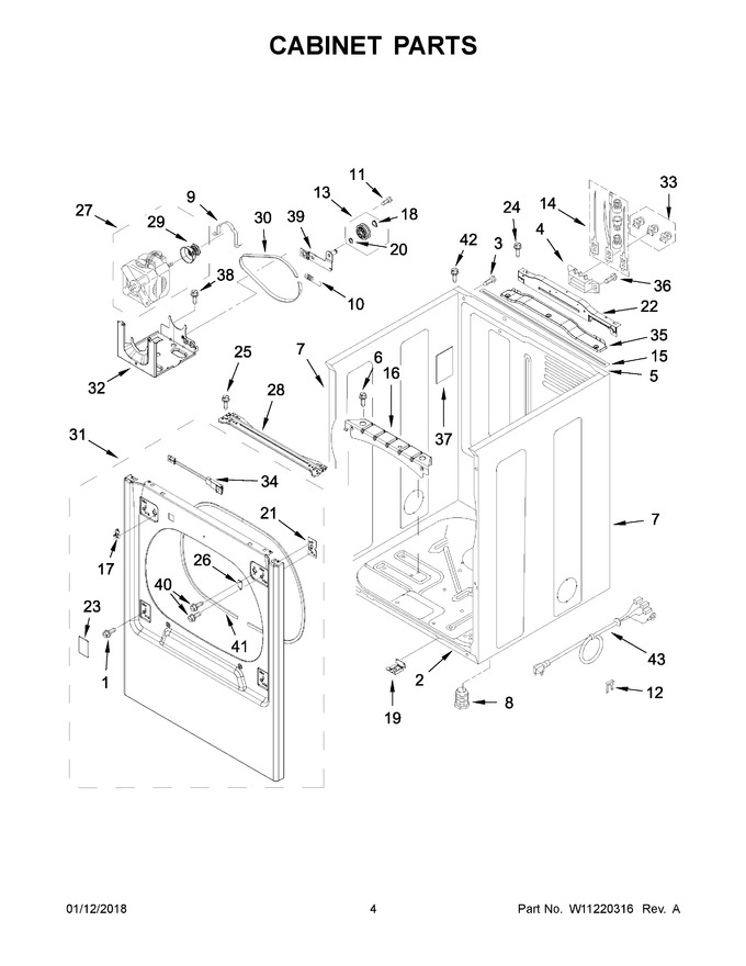 Diagram for YWED8000DW4