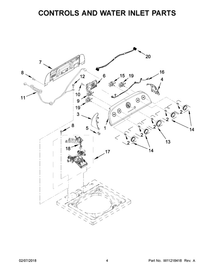 Diagram for WTW4950HW0