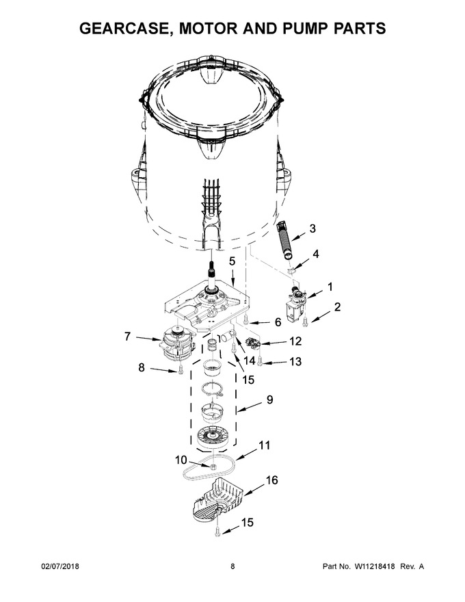 Diagram for WTW4950HW0