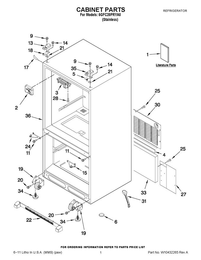 Diagram for 5GFC20PRYA0