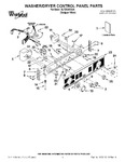 Diagram for 01 - Washer/dryer Control Panel Parts