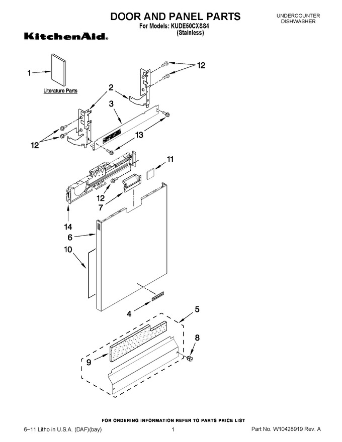 Diagram for KUDE50CXSS4