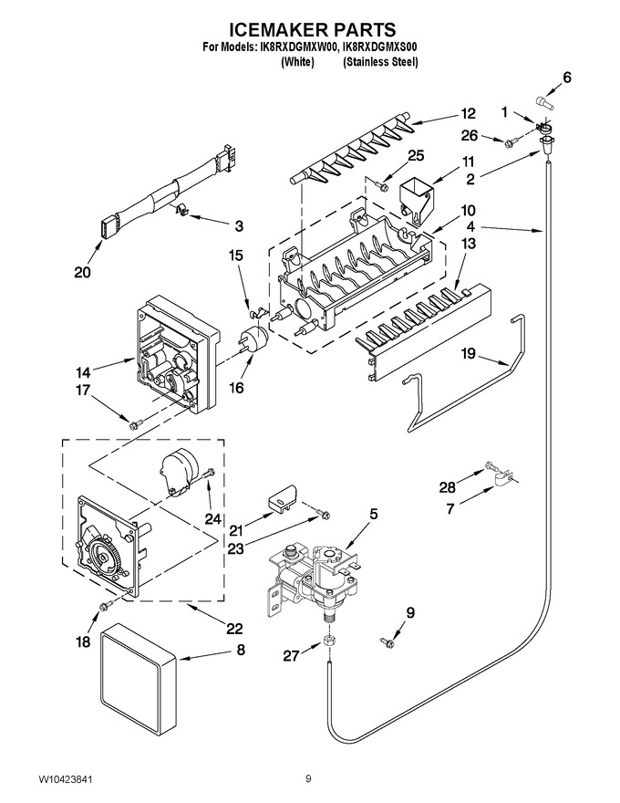Diagram for IK8RXDGMXW00