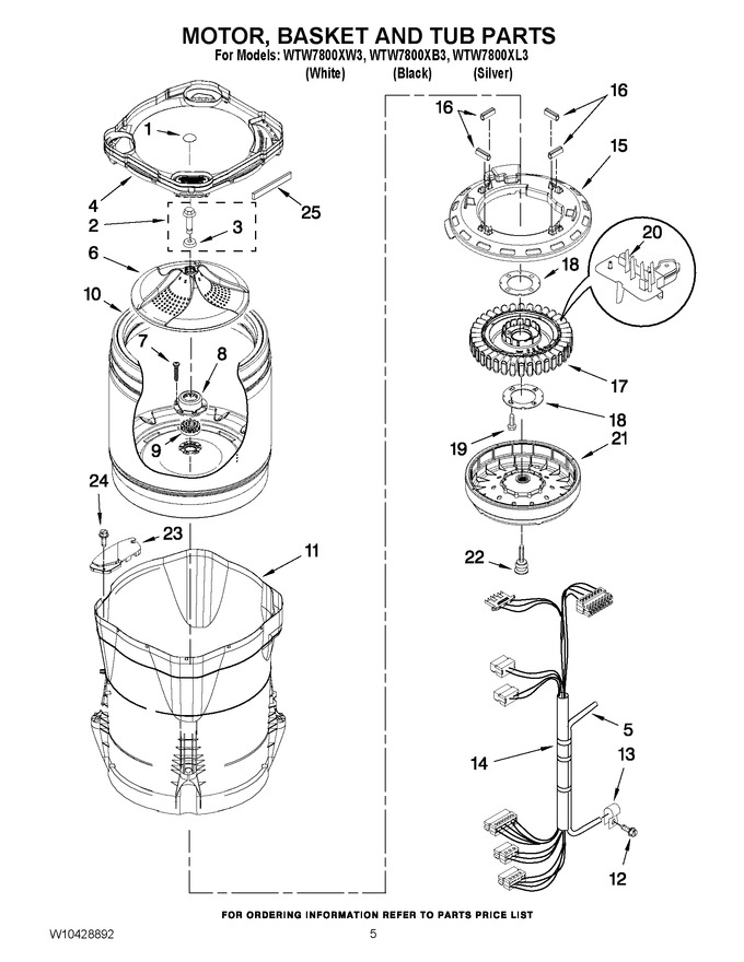 Diagram for WTW7800XW3