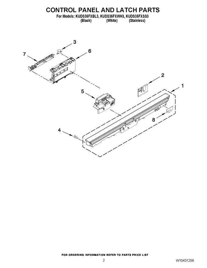 Diagram for KUDS35FXWH3
