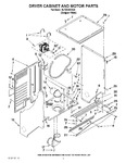 Diagram for 03 - Dryer Cabinet And Motor Parts
