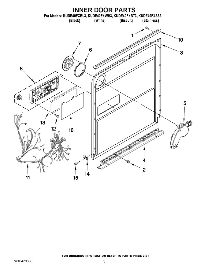 Diagram for KUDE40FXWH3