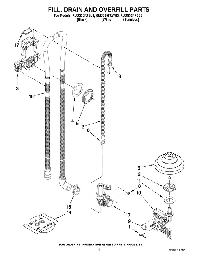 Diagram for KUDS35FXWH3