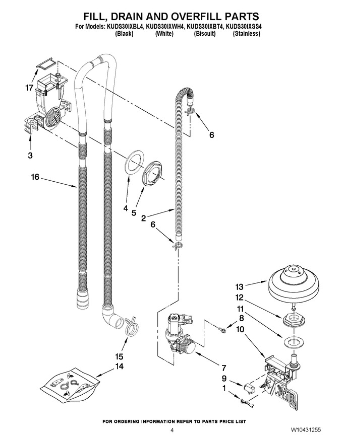 Diagram for KUDS30IXWH4