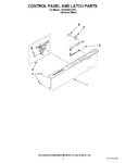 Diagram for 02 - Control Panel And Latch Parts