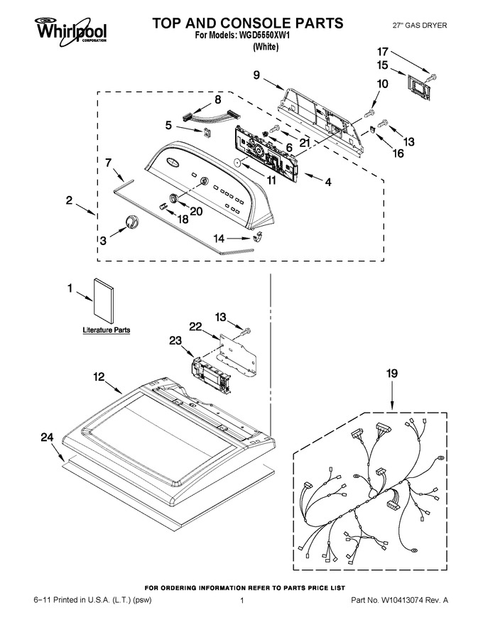 Diagram for WGD5550XW1