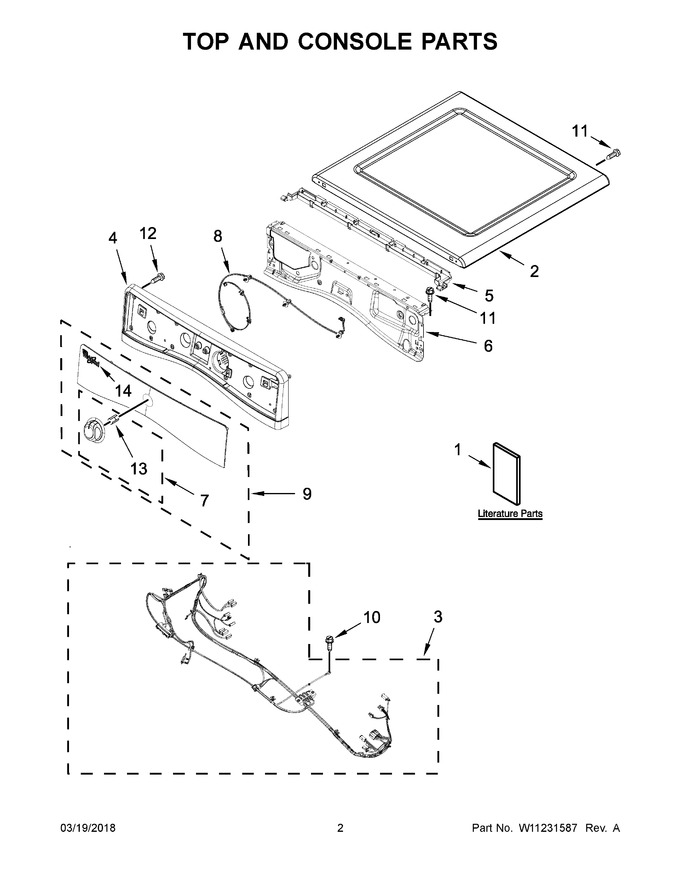 Diagram for WED8540FW2