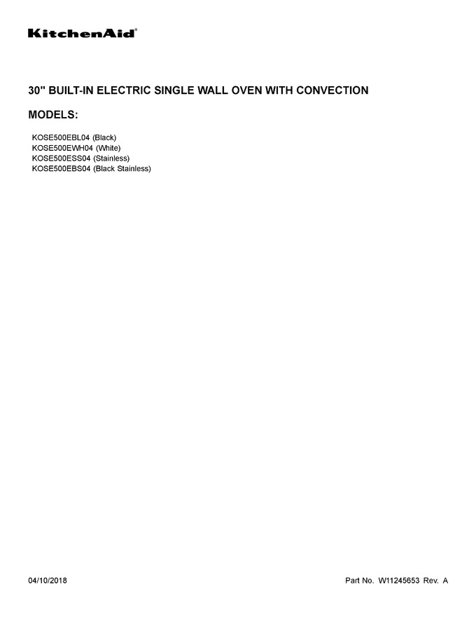 Diagram for KOSE500EWH04