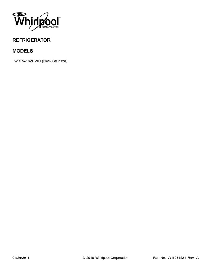 Diagram for WRT541SZHV00