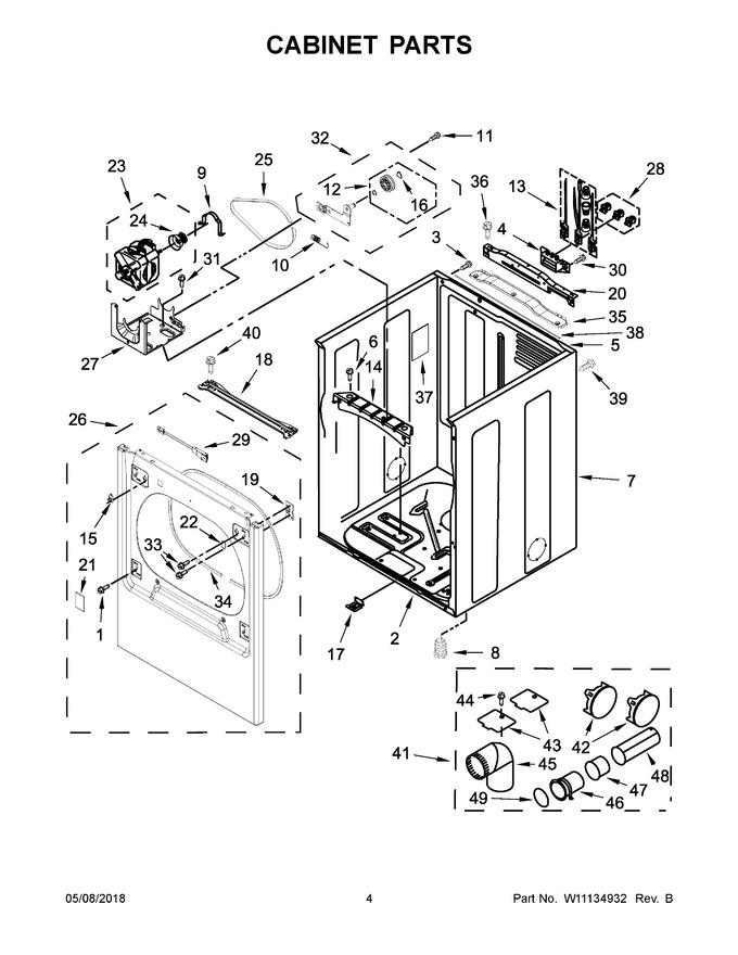Diagram for WED8500DC4