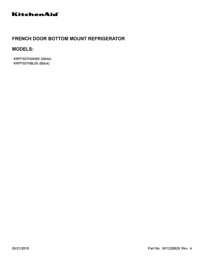Diagram for KRFF507HWH00