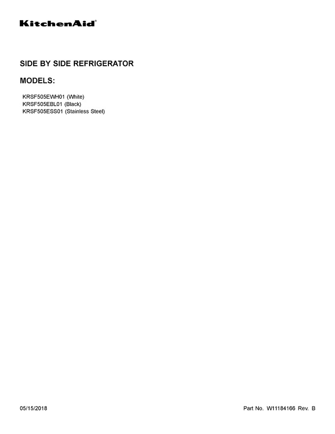 Diagram for KRSF505ESS01