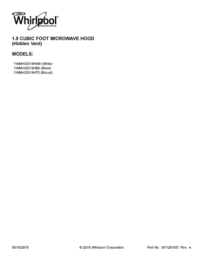 Diagram for YWMH32519HW0