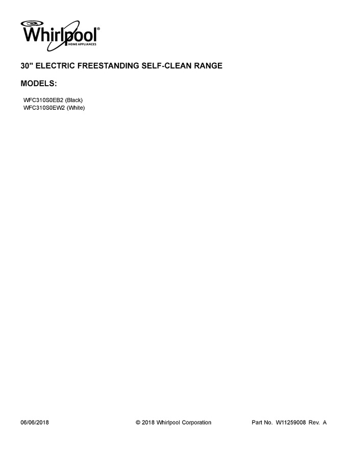 Diagram for WFC310S0EW2