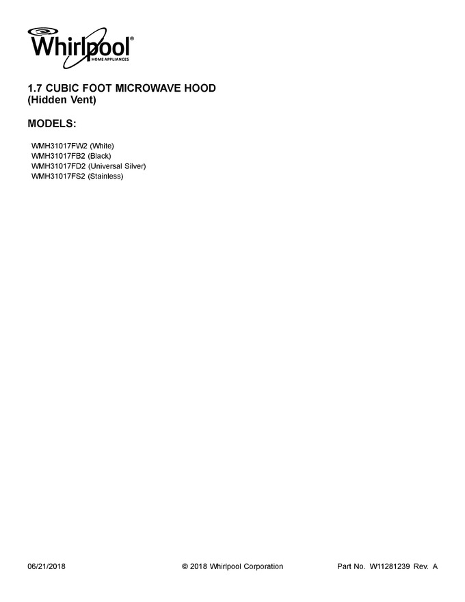 Diagram for WMH31017FW2
