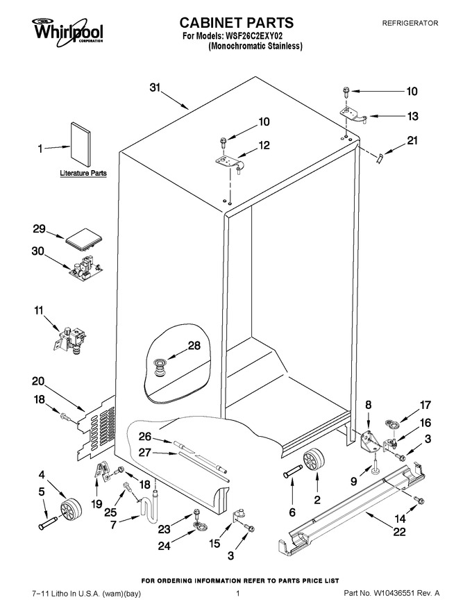 Diagram for WSF26C2EXY02