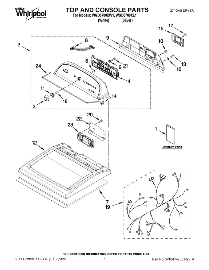 Diagram for WGD5700XL1