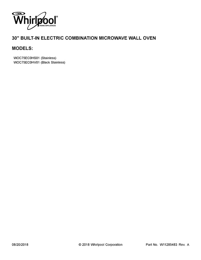 Diagram for WOC75EC0HS01