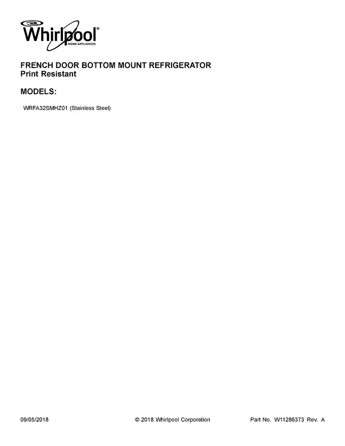 Diagram for WRFA32SMHZ01